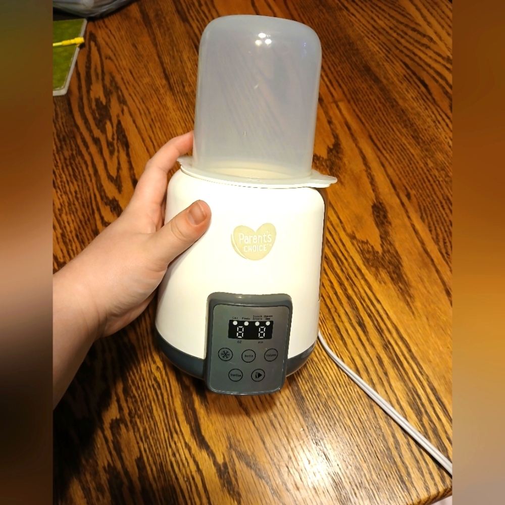 Parents Choice Bottle Warmer - White and Gray
